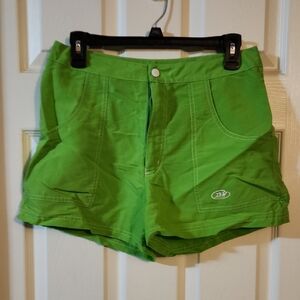 Green Athletic Shorts Lightweight Relaxed Fit